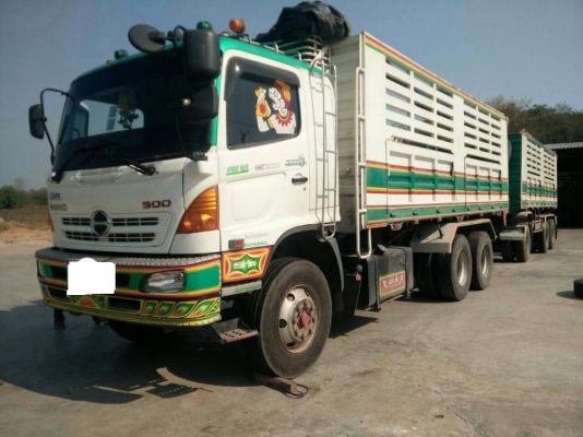 ขายรถสิบล้อ hino FM1A  344 ปี 53 พ่วงแม่ลูก ดั้มเหล็ก อู่ST  รถสวยพร้อมใช้งาน