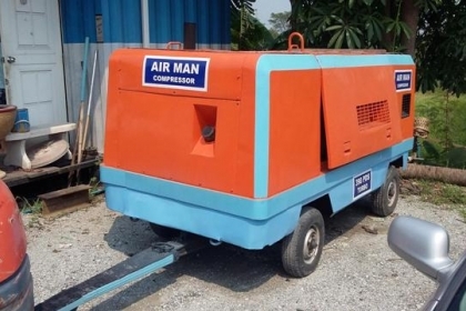 ปั๊มลมสกรู AIR MAN PDS 390 เครื่อง IZUSU 4BD1