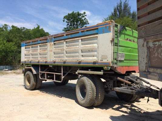 รถพ่วงISUZU ROCKY210เครื่อง6HK300แรงNgv8ถังพ่วงแม่ลูกดั้ม