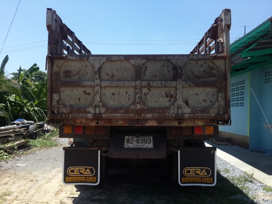 ขายรถบรรทุก 10 ล้อดั๊พม์ ยี่ห้อ HINO เครื่อง HO7C เทอร์โบ 210 เสื้อเพลา 3H และคานหน้า 3H หัวสิงห์ไฮเท็ค