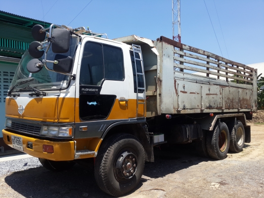ขายรถบรรทุก 10 ล้อดั๊พม์ ยี่ห้อ HINO เครื่อง HO7C เทอร์โบ 210 เสื้อเพลา 3H และคานหน้า 3H หัวสิงห์ไฮเท็ค