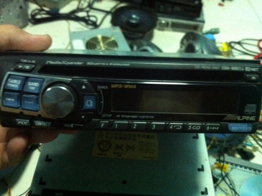 Alpine CDA-9807J MP3 CD ปรีเอ้า 1ชุด คุมกล่องCD สภาพสวย มือ2 ญี่ปุ่น