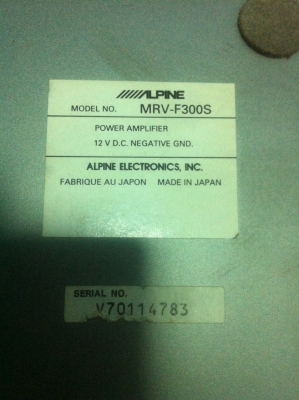 POWER Alpine V12 MRV-F300S 4CH มือ ญี่ปุ่น