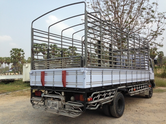 HINO FC4J สมอเงิน ยาว 5.50 เมตร เครื่อง 140 แรง กะบะข้างสแตนเลส