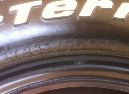 ยาง BF goodrich 265 75 16 ปี10