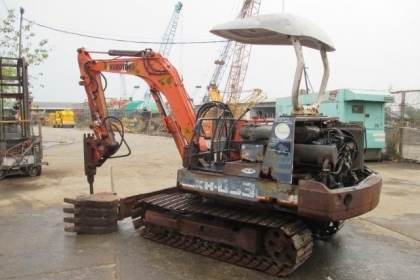 รถขุด KUBOTA KH 033 หัวเจาะกระแทก พร้อมบุ้งกี๋