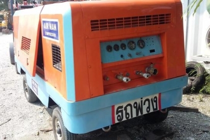 ปั๊มลมสกรู AIR MAN PDS 390 เครื่อง IZUSU 4BD1