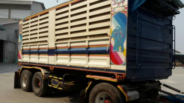 ขายรถพ่วง 22 ล้อ 2 เพลา แม่-ลูก กระบะคอกเหล็กเกษตรดั้ม HINO 320 ปี.51 รถสวย ราคา.2200000 สนใจโทรด่วน