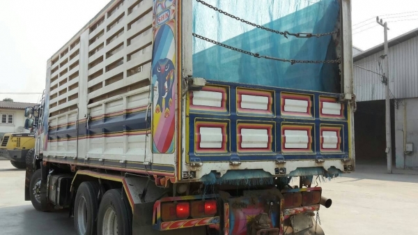 ขายรถพ่วง 22 ล้อ 2 เพลา แม่-ลูก กระบะคอกเหล็กเกษตรดั้ม HINO 320 ปี.51 รถสวย ราคา.2200000 สนใจโทรด่วน