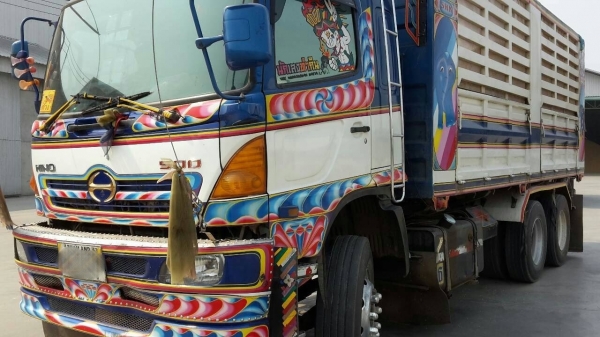 ขายรถพ่วง 22 ล้อ 2 เพลา แม่-ลูก กระบะคอกเหล็กเกษตรดั้ม HINO 320 ปี.51 รถสวย ราคา.2200000 สนใจโทรด่วน