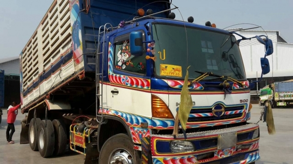 ขายรถพ่วง 22 ล้อ 2 เพลา แม่-ลูก กระบะคอกเหล็กเกษตรดั้ม HINO 320 ปี.51 รถสวย ราคา.2200000 สนใจโทรด่วน