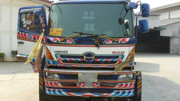 ขายรถพ่วง 22 ล้อ 2 เพลา แม่-ลูก กระบะคอกเหล็กเกษตรดั้ม HINO 320 ปี.51 รถสวย ราคา.2200000 สนใจโทรด่วน