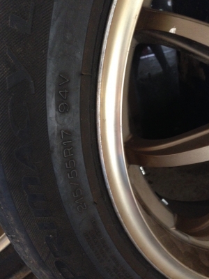 แม็คพร้อมยางขอบ 17" 2 วง