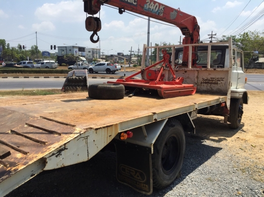 6 ล้อติดเครนท้ายลาด HINO KR320 ปี 2537 รถสภาพดี สวย ติดUNIC เครน 3.5 ตัน ท้องปลิง V