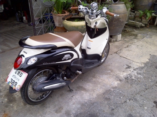 ขาย Fino Classic ปี 54 2011 ขาว-ดำ ไมล์แยก วิ่ง8000โล 25900 บาท