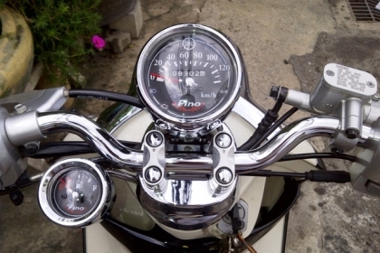 ขาย Fino Classic ปี 54 2011 ขาว-ดำ ไมล์แยก วิ่ง8000โล 25900 บาท