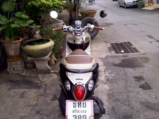 ขาย Fino Classic ปี 54 2011 ขาว-ดำ ไมล์แยก วิ่ง8000โล 25900 บาท