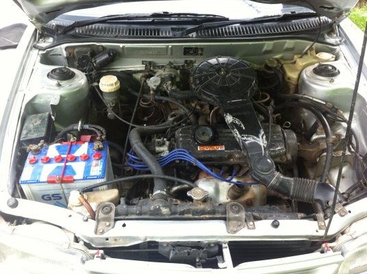 ขายตามสภาพ Ecar 1.3เครื่องดี ติดแก๊ชLPGสีสวยแอร์หนาว