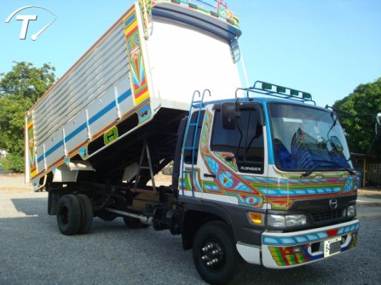 ขายรถบรรทุกหกล้อดั้มHINO เครื่อง195 แรงม้าบรรทุกพืชผลเกษตรกรรม