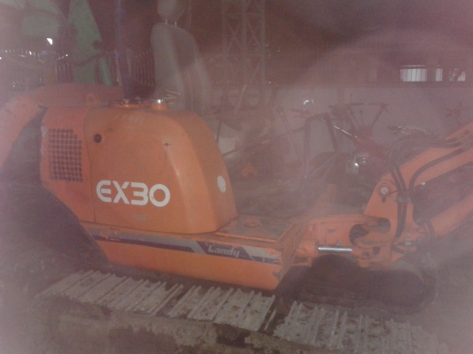 ขายรถขุด HITACHI EX30 โซ่เหล็กใหม่ ปั้มนิ้วคอลโทรลสั้นน้ำมัน เก่านอก ขายรถขุด HITACHI EX30 โซ่เหล็กใหม่ ปั้มนิ้วคอลโทรลสั้นน้ำมัน เก่านอก