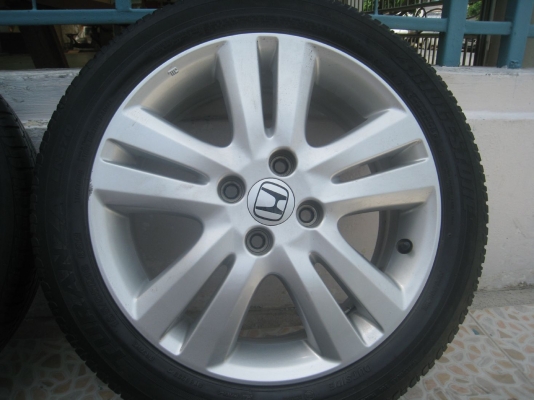 ขายล้อแม็กเดิม Honda jazz 16 นิ้ว 4/100 +ยางปี 09 (081-3747940)