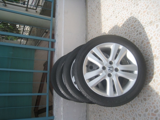 ขายล้อแม็กเดิม Honda jazz 16 นิ้ว 4/100 +ยางปี 09 (081-3747940)