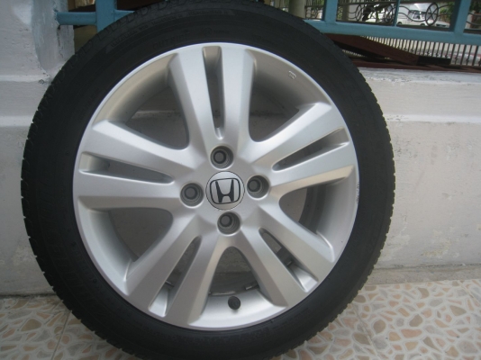 ขายล้อแม็กเดิม Honda jazz 16 นิ้ว 4/100 +ยางปี 09 (081-3747940)