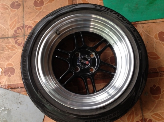 ขายแม็กซ์มือ2 XXRขอบ15 กว้าง8ออฟ0 4/100+ยางปี09 ราคา11,900 บาท