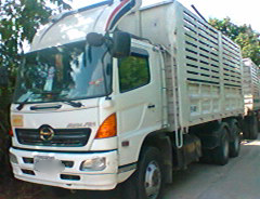 ขาย HINO MEGA 320 (พ่วง 22ล้อ) ดั๊มพ์คอกเกษตรอู่เสรีชัย ลูก 3 คาน หัวเดิมไม่เคยทำสี