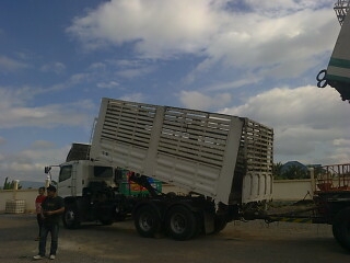 ขาย HINO MEGA 320 (พ่วง 22ล้อ) ดั๊มพ์คอกเกษตรอู่เสรีชัย ลูก 3 คาน หัวเดิมไม่เคยทำสี