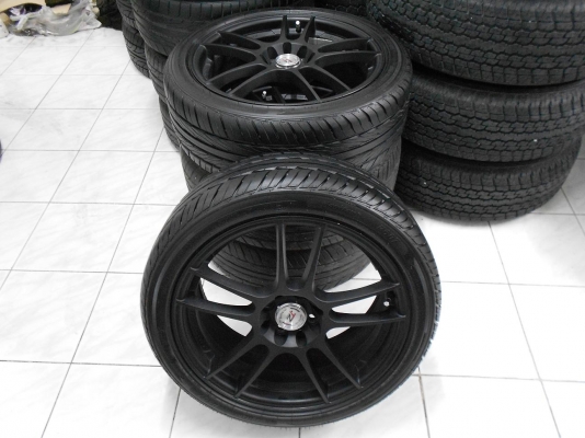 ขายล้อแม็กรถซิ่ง ขอบ 17 4/100,114.3 พร้อมยางปี 12