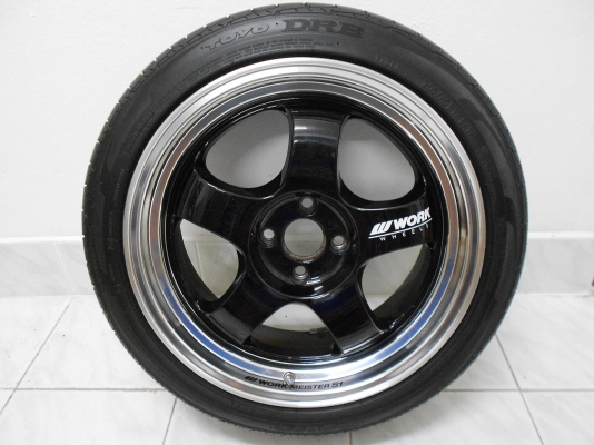 ขายล้อแม็ก W work ขอบ 17 4/100 พร้อมยาง toyo