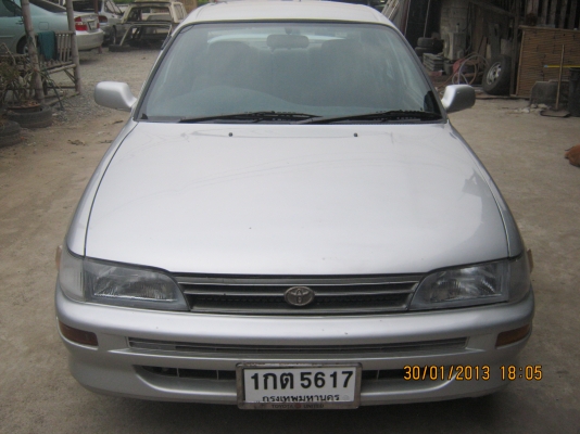 ขาย TOYOTA AE 101 ทะเบียน โอน เครื่องเดิม เกียร์ออโต้ แมกเดิม R 14 กระจกไฟฟ้า หม้อลมชั้นครื่ง ติดตั้งแก็ส LPG  ภาษีขาดปี 57 พ.ร.บ.