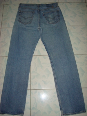 #8364# ยีนส์Levi's 501 ผ้าทราย ของแท้ มือสอง เอว36 ยาว31 ตะเข็บสวย