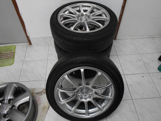 ขายล้อแม็ก Advan RS ขอบ 17 ใส่ 5/100,114.3 พร้อมยางปลายปี 10