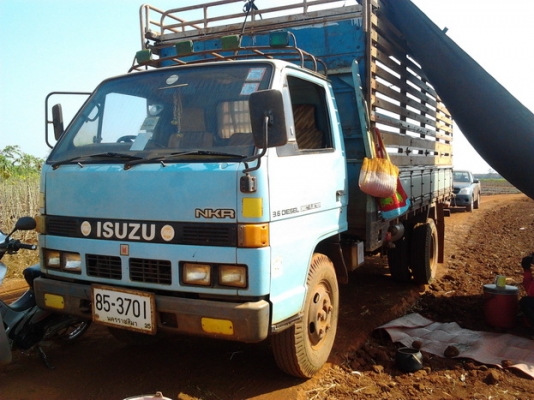 ***ขายแล้วครับขอบคุณ Truck2hand ขาย 6ล้อ ISUZU NKR 110 ห้างแท้JAANKR58LK เครื่อง4BE1 110แรงฝาดำ แห้งๆไม่ไอ ไม่หลวม เกียร์เดิม เกียร์ยาว คัสซีสวยมาก ไม่ผุไม่บวม เฟืองท้ายใหญ่FUSO กระบะยาว 4.20ม.พื้นไม้คอกไม้สูง1.8ม.ยาง7.50ดีมากทั้ง6เส้น พ.ไม่เวอร์ หัวยกไม่