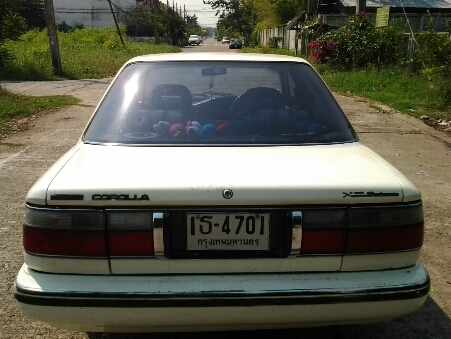 ขายรถยนต์ ปี90 โตโยต้า โคโรล่า รุ่นโดเรม่อน เครื่อง1600cc.ติดแก๊ส เกียร์ธรรมดา พวงมาลัยธรรมดา แอร์ ล้อแม็ก ภายในดี รถขับดี ขายถูกๆตามสภาพ (ไม่ใช่แท็กซี่)