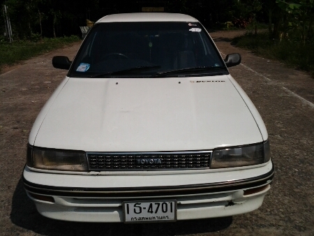 ขายรถยนต์ ปี90 โตโยต้า โคโรล่า รุ่นโดเรม่อน เครื่อง1600cc.ติดแก๊ส เกียร์ธรรมดา พวงมาลัยธรรมดา แอร์ ล้อแม็ก ภายในดี รถขับดี ขายถูกๆตามสภาพ (ไม่ใช่แท็กซี่)