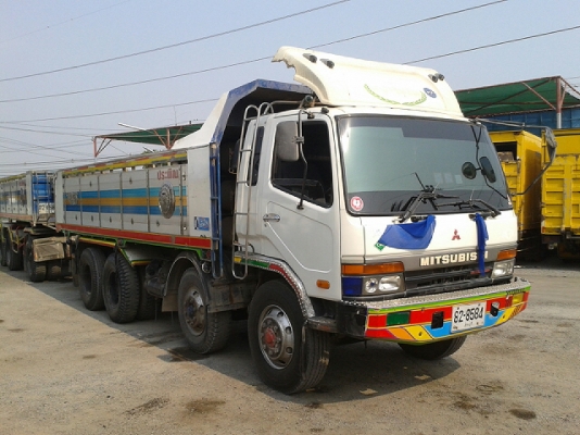 12ล้อมิตซูพ่วงแม่ลูกดั้มNGV