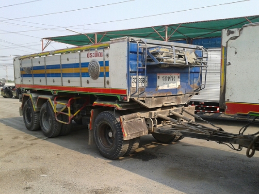 12ล้อมิตซูพ่วงแม่ลูกดั้มNGV