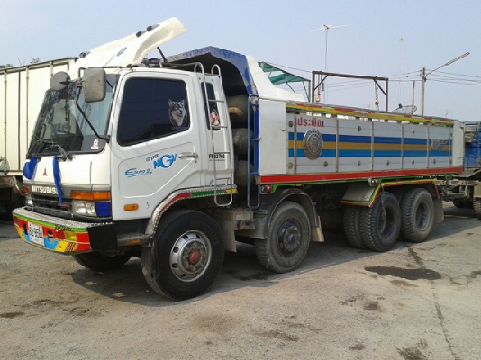 12ล้อมิตซูพ่วงแม่ลูกดั้มNGV