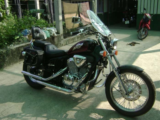 (((( ขาย Honda Steed 400CC ปี95 ทะเบียนแท้พร้อมโอน (ดำแก้มแดงเล็ก)...เน้นเดิมๆ..