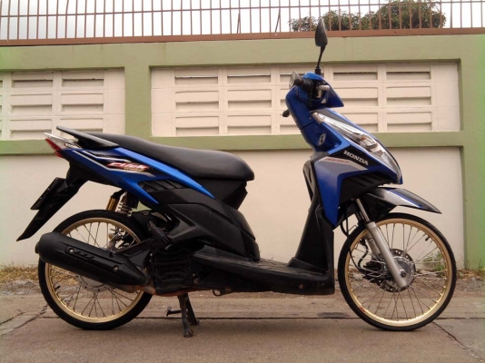 ขออนุญาติขาย Honda CLICK-i มือเดียว หัวฉีด สีน้ำเงิน ล้อทอง