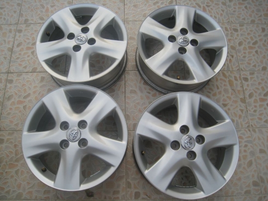 ขายล้อแม็ก Toyota vios 15"x5.5" 4รู100 et45 (081-3747940)