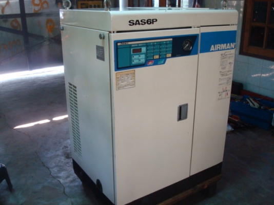 ปั๊มลมสกรู 7.5 Hp AIRMAN SAS6P ปี 2001 เก่าญี่ปุ่น