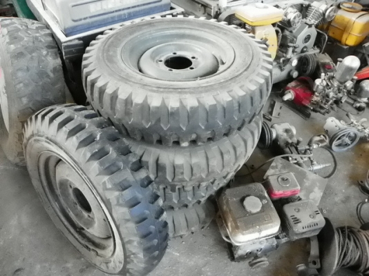 ขายชุดล้อกระทะเหล็ก พร้อมยางตรงรุ่น JEEP MITSU