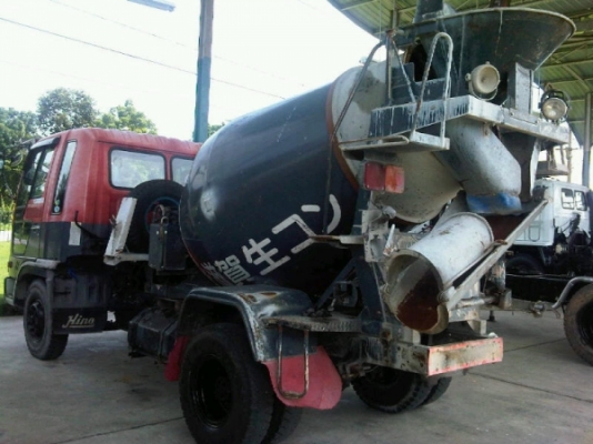 รถโม่ปูน 6 ล้อ HINO Hi-Tech 195HP โม่ 2.5 คิว สภาพเดิมญี่ปุ่น รถโม่ปูน 6 ล้อ HINO Hi-Tech 195HP โม่ 2.5 คิว สภาพเดิมญี่ปุ่น