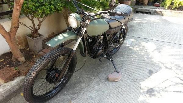 ขายYamaha DT100 สไตล์US ARMY สภาพตามรูป 0894495003