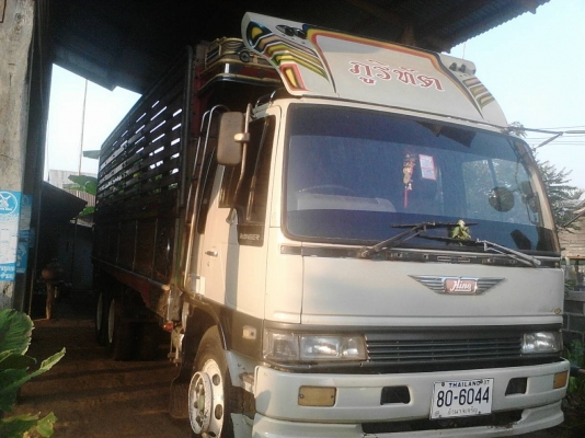 ขาย 10 ล้อ HINO FL3HNKA เครื่อง HO7D 195 แรง คอกไม้สวย