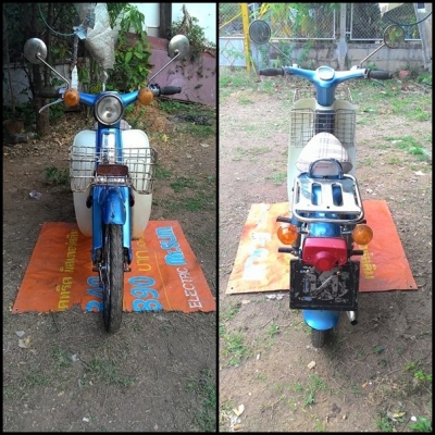 HondaC50 K2 รถใช้งานเก่าเก็บสามเกียร์เดิม